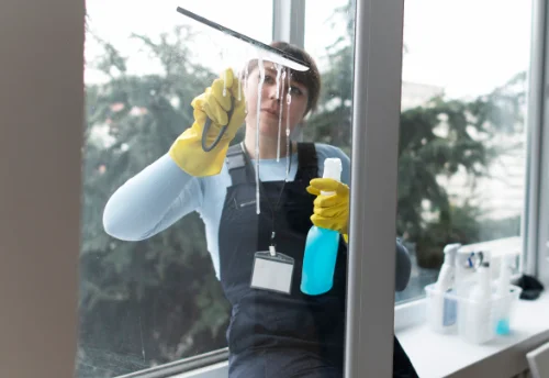 Nettoyage de vitres intérieures et extérieures à la Neuville-Roy